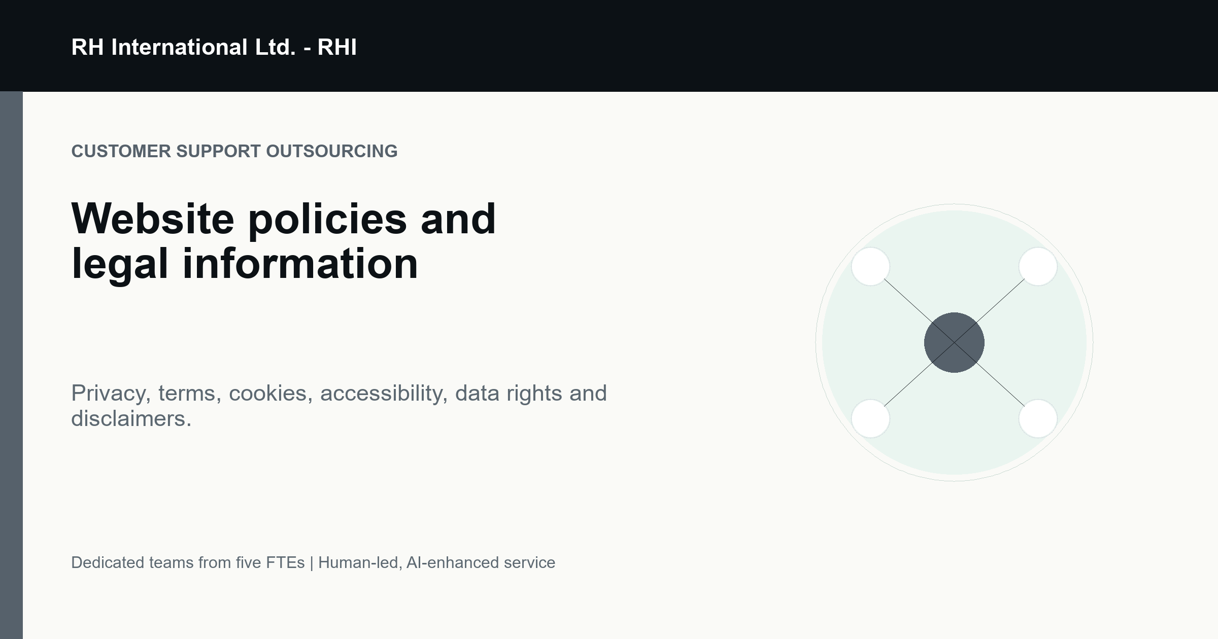 Legal information share graphic with document workflow nodes.
